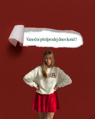 Little reminder 🎁! Dnes poslední šance ulovit novinky v předvánočním předprodeji 🎄✨